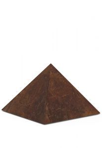 Bronzen piramide urn 