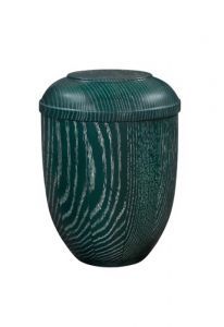Houten urn groen