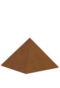Cortenstalen piramide (duo) urn