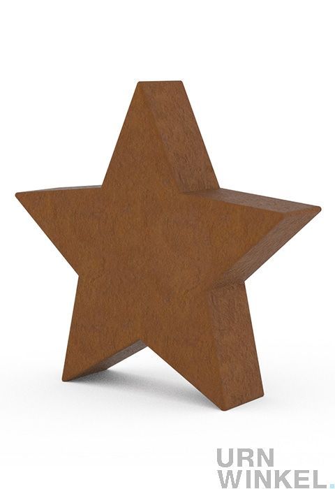 roem betreden Beschikbaar Vindt hier een unieke cortenstalen urn in de vorm van een ster | URNWINKEL.  | URNWINKEL België