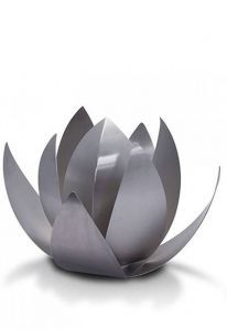 RVS urn 'Lotus' roestvaststaal voor binnen en buiten